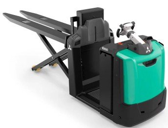 Carrelli commissionatori Mitsubishi OPB20N2X fourches levée ergonomique 2400mm - 1