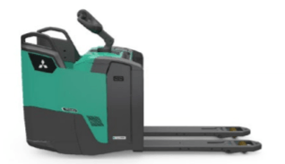 Transpallet con pedana Mitsubishi PBF20N3R Fourches 2400mm