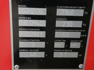 Piattaforma articolata Hangcha GTHZ170C
