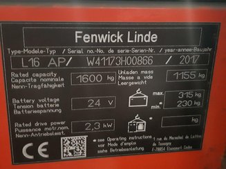 Stoccatori guida in accompagnamento Fenwick L16AP - 6