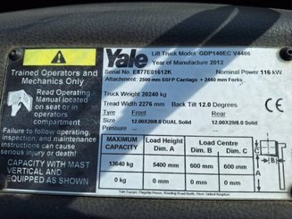 Carrello elevatore frontale a 4 ruote Yale GDP140EC - 12