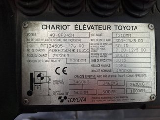 Carrello elevatore frontale a 4 ruote Toyota 408 FD45 N