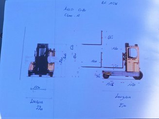 Carrello elevatore laterale multidirezionale AMLIFT COMBI C4000-12