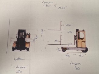 Carrello elevatore laterale multidirezionale Combilift C8000-15